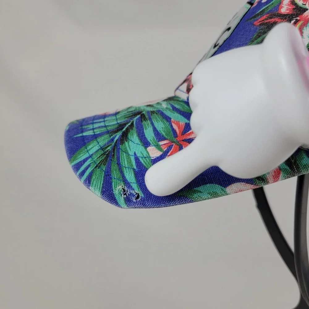 Bunker‎ KCMO Athletic Snapback Trucker Hat Blue Hawaiian Tropical OSFA READ